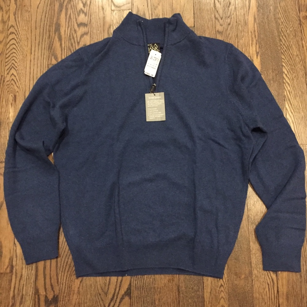 NWT Jos A Bank Men’s Cashmere Sweater size Small